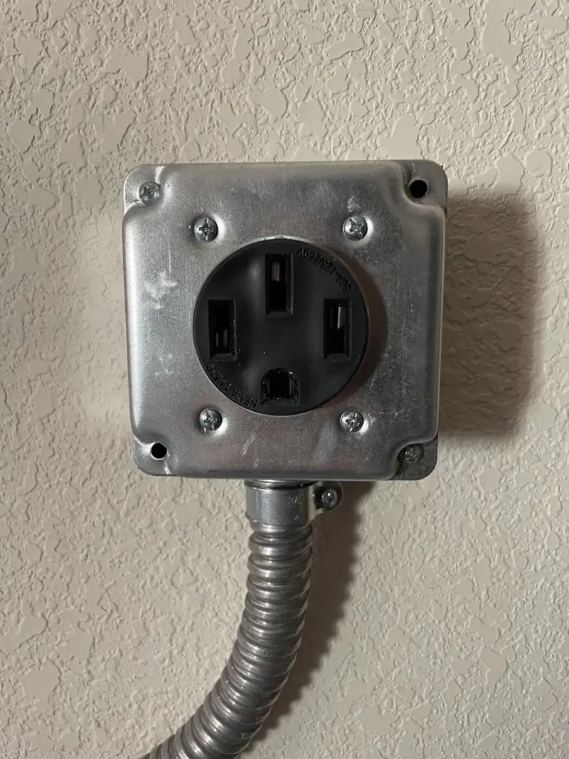 NEMA 14-50 outlet installed for Smart Home Electrical in Ballenger Creek